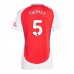 Maillot de foot Arsenal Thomas Partey #5 Domicile vêtements Femmes 2024-25 Manches Courtes